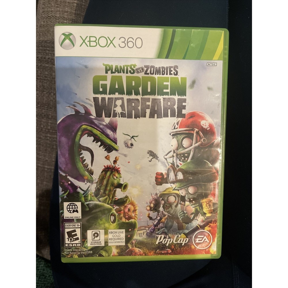 Plants vs. Zombies: Garden Warfare (Microsoft Xbox 360). CD and Case